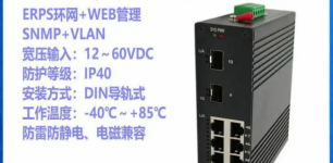 汉源高科千兆2光8电工业级环网管理型交换机在工厂自动化系统中的应用