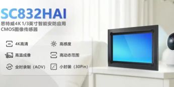 思特威全新推出4K 1/3英寸智能安防应用CMOS图像传感器